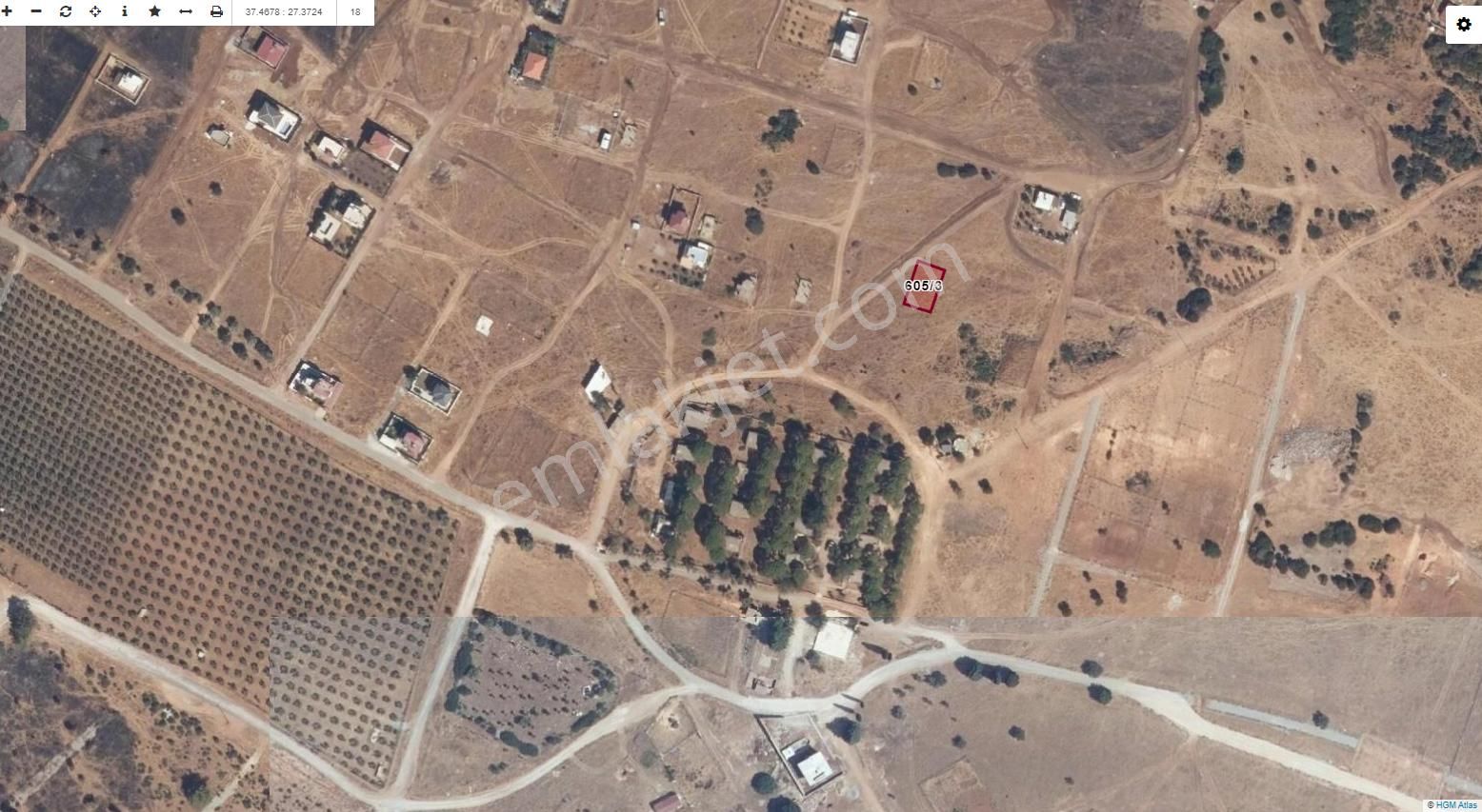 Aydın Didim Ak Yeniköy 311 M2 Konut İmarlı Arsa Emsallerine Göre Fiyat Çok Uygun