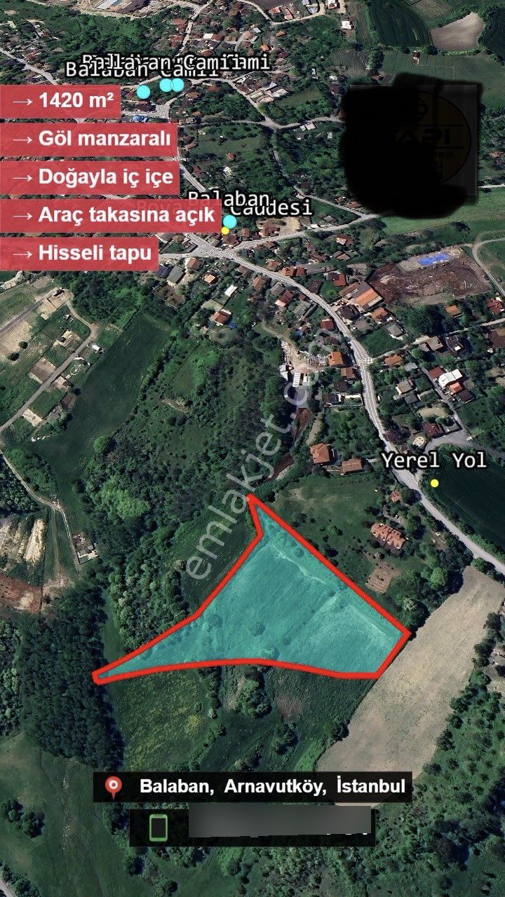 Balaban Da Göl Manzaralı 1420 M2 Hisse - Görsel 12