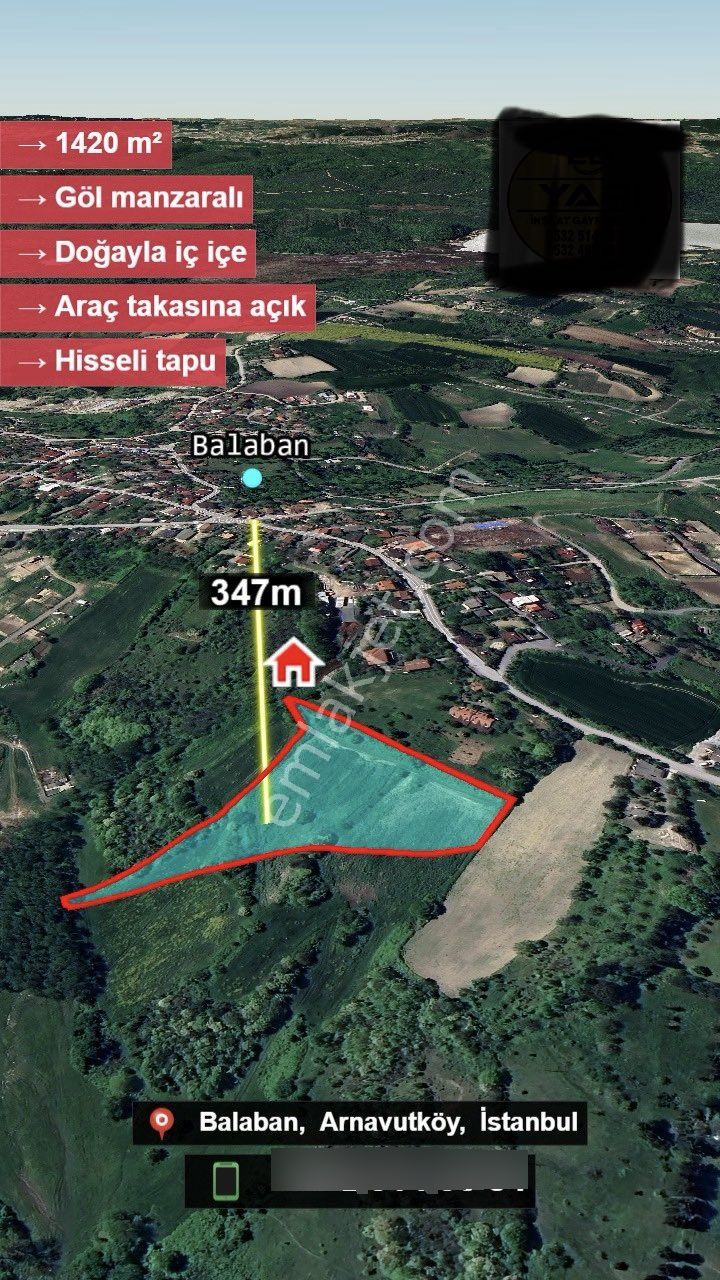 Balaban Da Göl Manzaralı 1420 M2 Hisse - Görsel 14