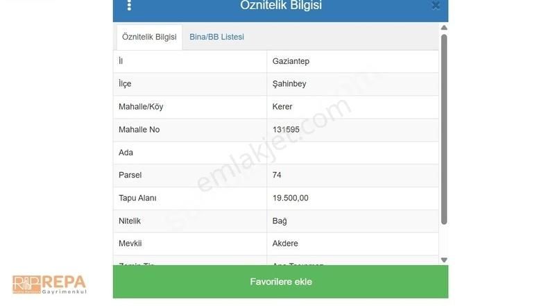 Repa Gayrimenkul Yılmaz Ateşgil'den Kerer'de Satılık Arazi