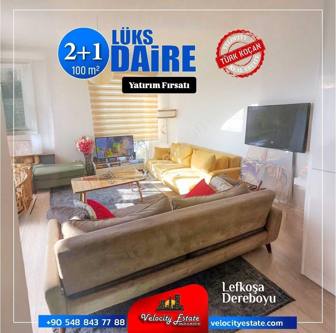 Lefkoşa Dereboyu’nda Satılık 2+1 Türk Malı Lüks Daire