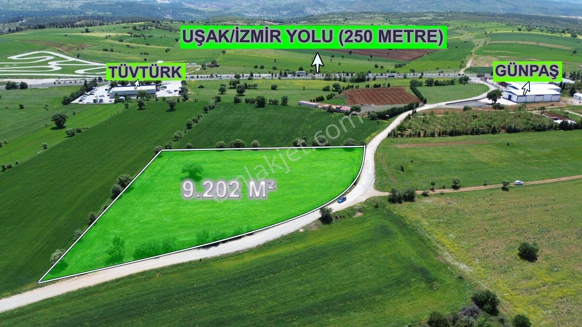 Uşak Günpaş Arkasında İmar İçerisinde Satılık Tarla !!