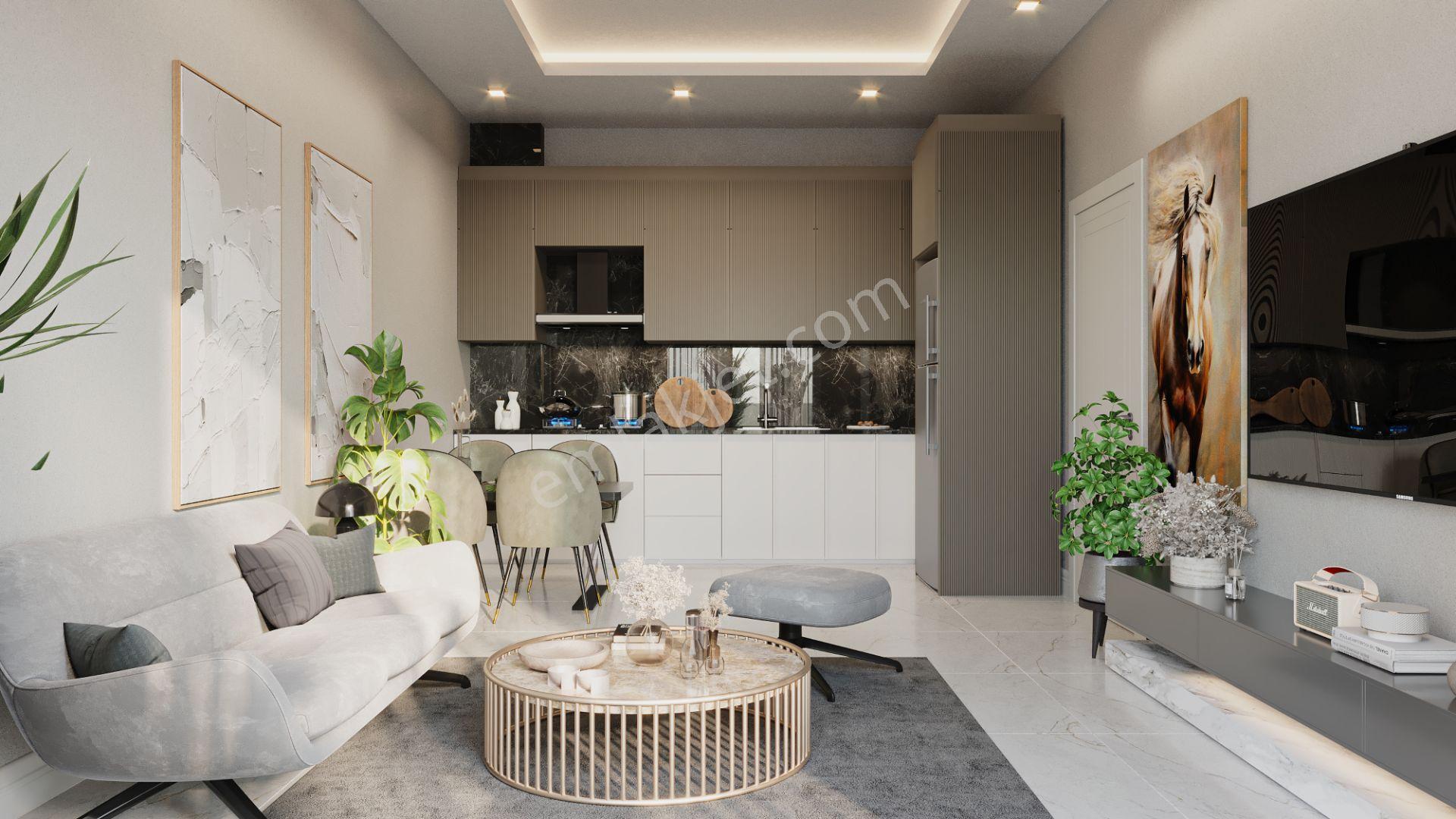 Alanya Konakli Merkezde Satılık Yeni 2+1. 4+1 Lüks Daireler Denize 100 Mt - Görsel 14