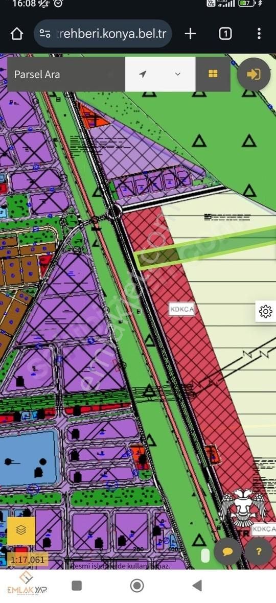 Emlakyap Tan Meram Aliulvu Kurucu Mah De Satılık Ticari Arsa