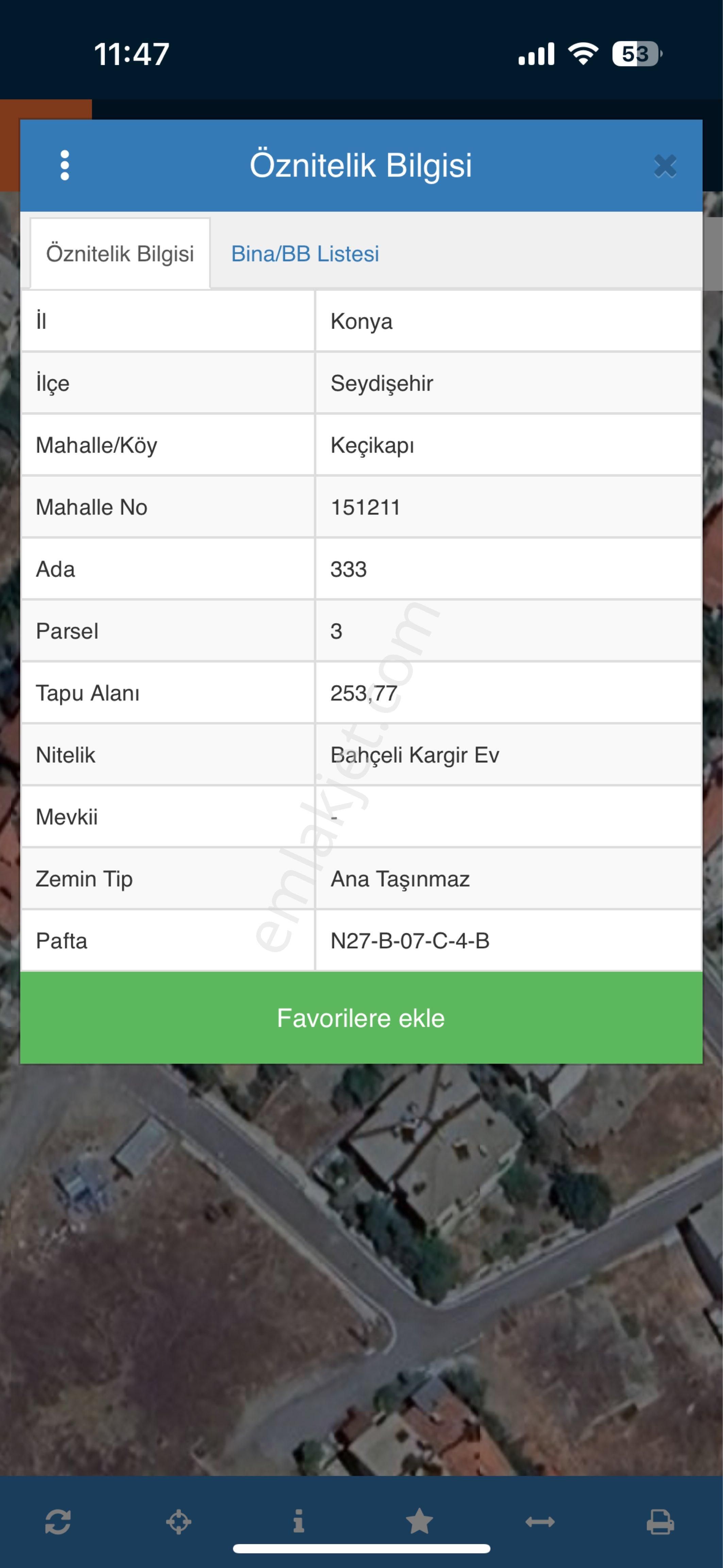 Pınarbaşı Mahallesi’nde 253 Metre² Arsa Satılık