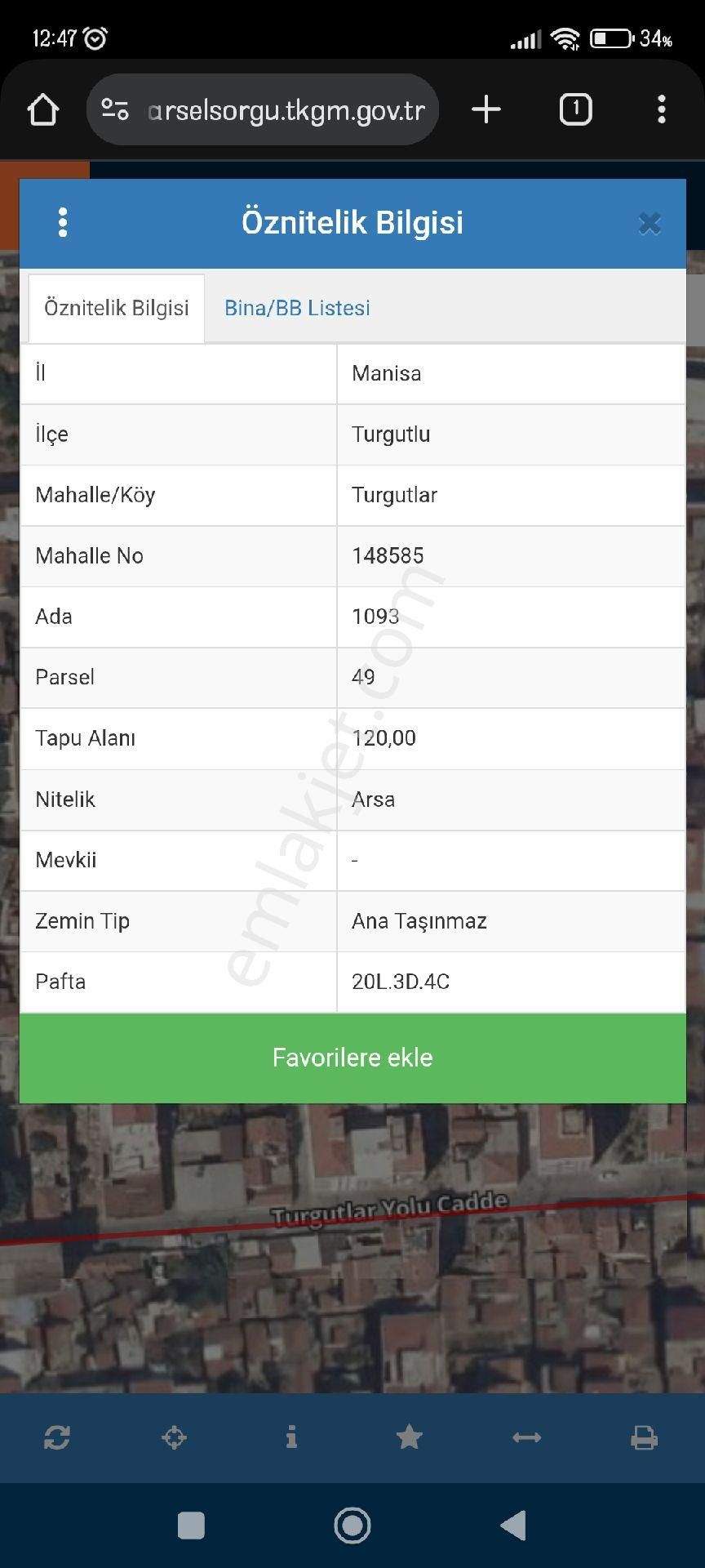 Turgutlu Eymen Emlak'tan Turgutlar Mh. Satılık 4 Kat İmarlı Arsa ✅