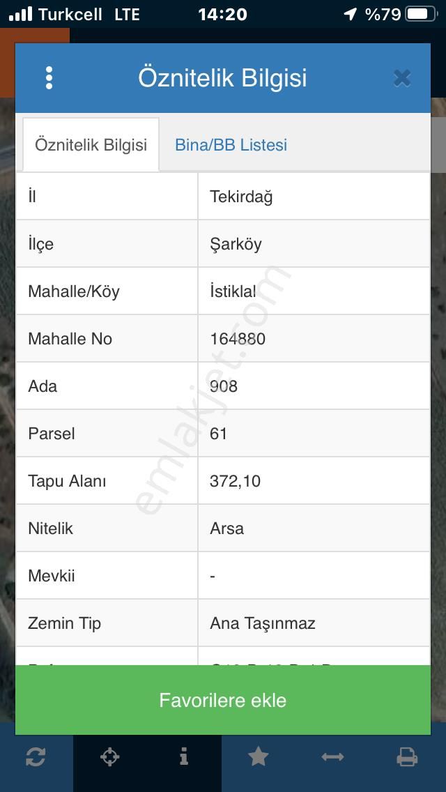 Şarköy De Işık Emlaktan İstiklal Mah De 372 M2 0/25 İmarlı Arsa - Görsel 14