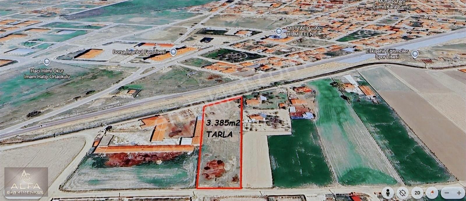 Muttalıp Emirler Cadde Üzeri Yola Sıfr 3.5 Dönüm Satılık Tarla
