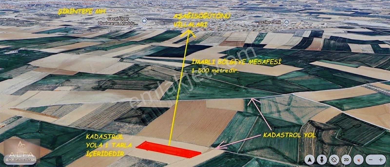 Sakintepe Mh. 3 Dönüm Toki Site Karşısı İmar Dibi Satılık Tarla