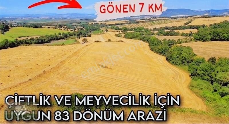 Gönen'e 7 Km 83 Dönüm Sulu Tarıma Uygun Değerli Arazi