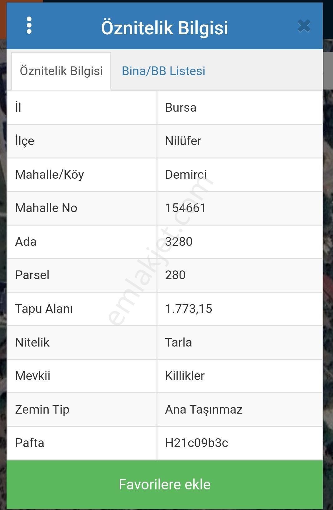 Nilüfer / Demirci Mah. Satılık Ana Asfalt 'a Cephe Yatırımlık Tarla - Görsel 4