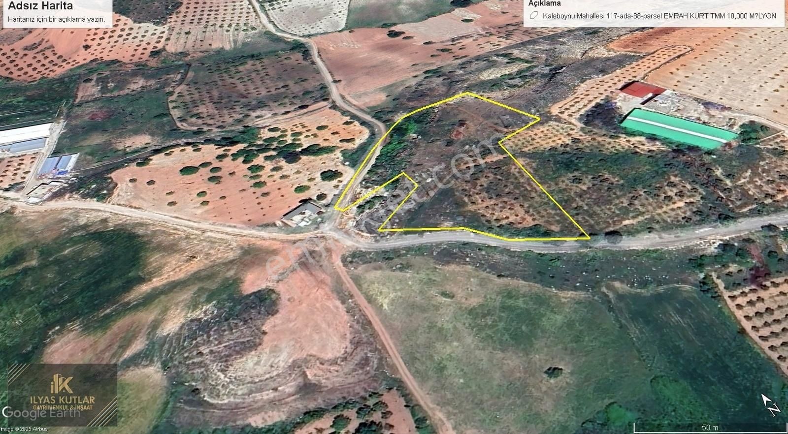 Kaleboynun Da 10 Bin M2 Köşebaşı Satılık Arsa