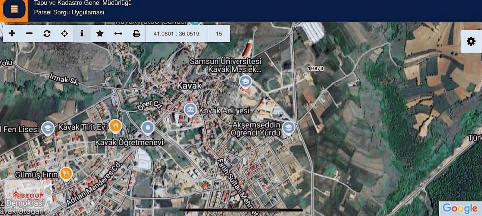 Kavak Arsa Ofisinden Satılık İmarlı 565 M2 Köşe Parsel Arsa
