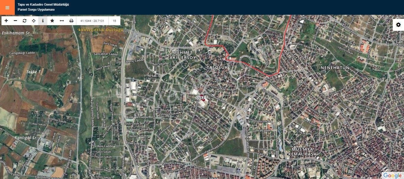 Taşoluk'ta Cadde Cepheli 2.188m2 Tek Tapu İmarlı Arsa... - Görsel 5