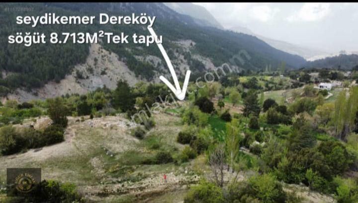 Uğur'dan Seydikemer Dere Mah. 8700 M2 Tek Tapu Fırsat Arazi