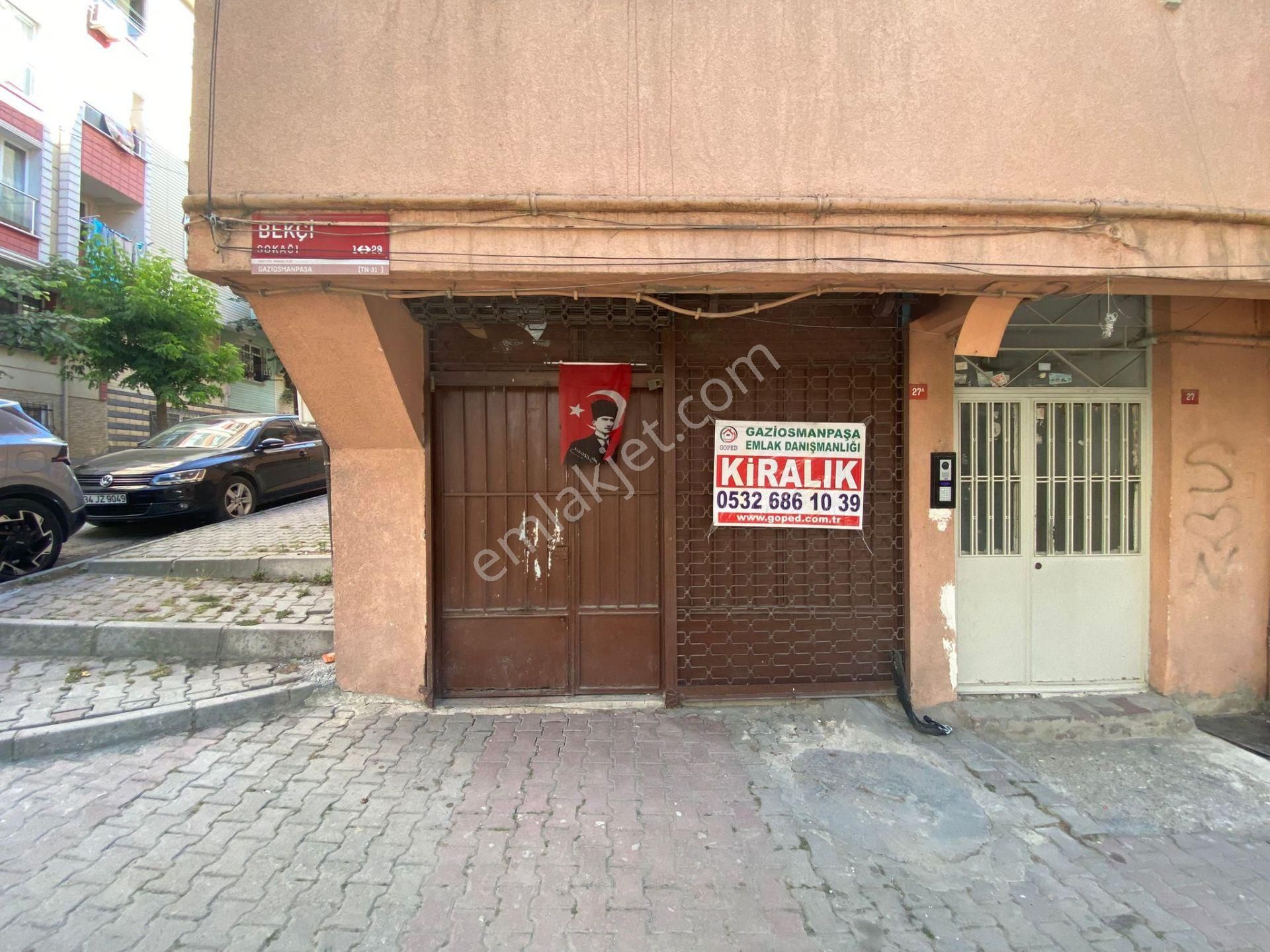 Gaziosmanpaşa Sarıgöl Mah. Bekçi Sokakta Kiralık 40m2 Düz Giriş Dükkan