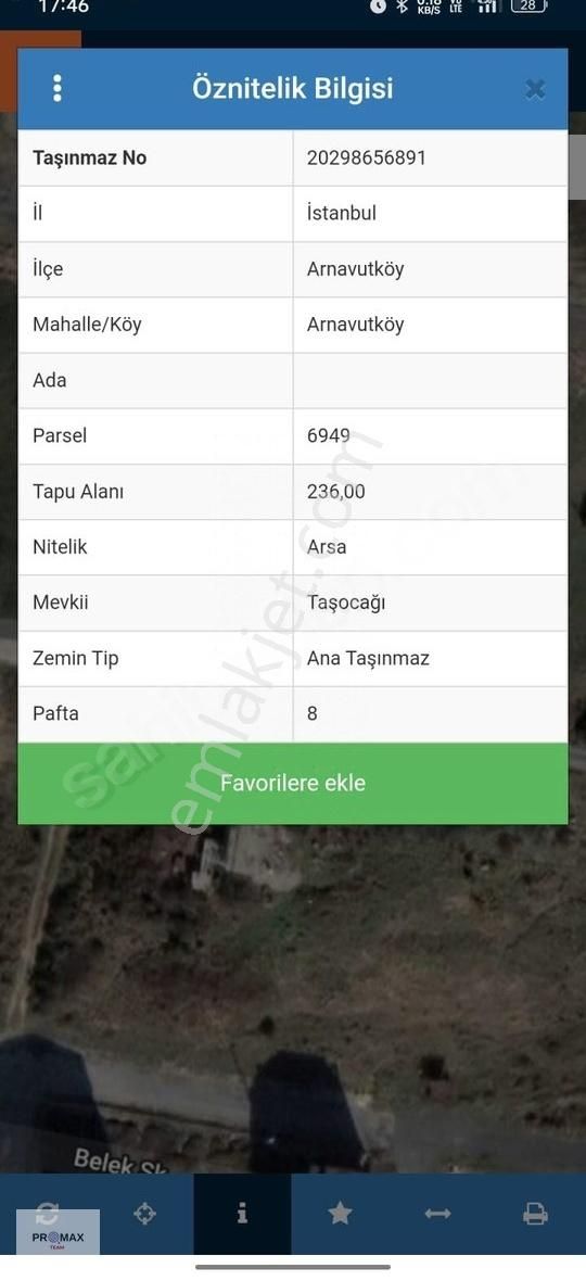 Arnavutköy Nenehatun Mahallesinde İmarlı Satılık Arsa