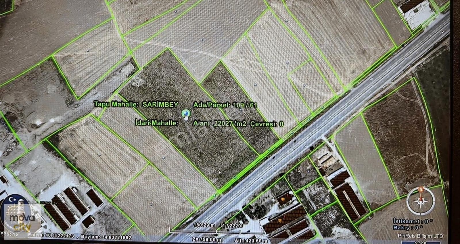 Ankara Yolu Üzerinde 90 M Ana Yol Cephe 22 Dönüm Tek Parça Tarla