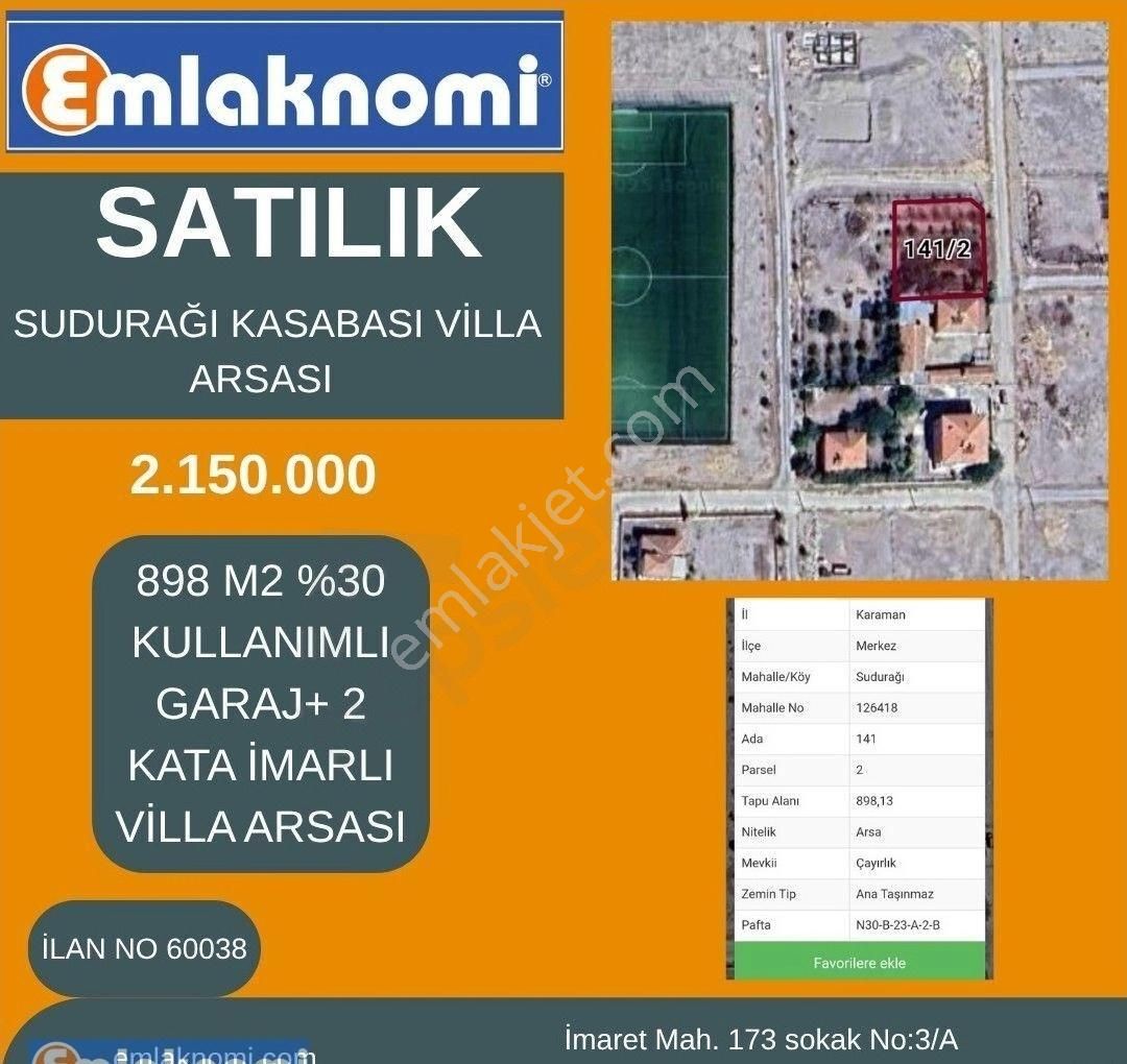 Birsekiz Gayrimenkul Emlaknomi'den Sudurağı Kasabası Villa Arsası