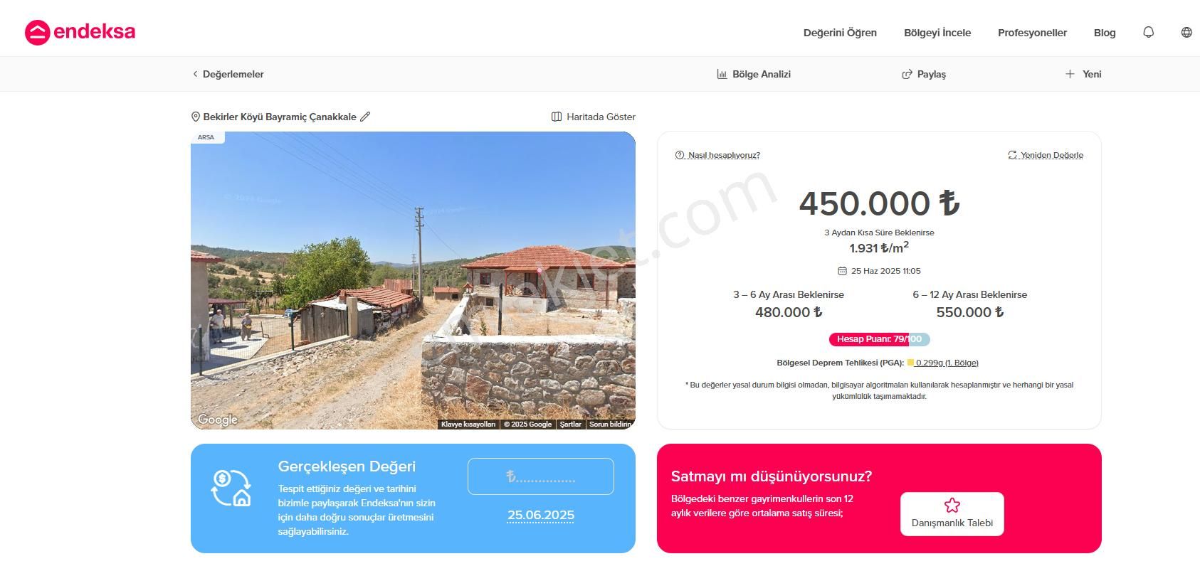Çanakkale Bayramiç Bekirler 233m2 Köyiçi İmarlı Arsa - Görsel 6