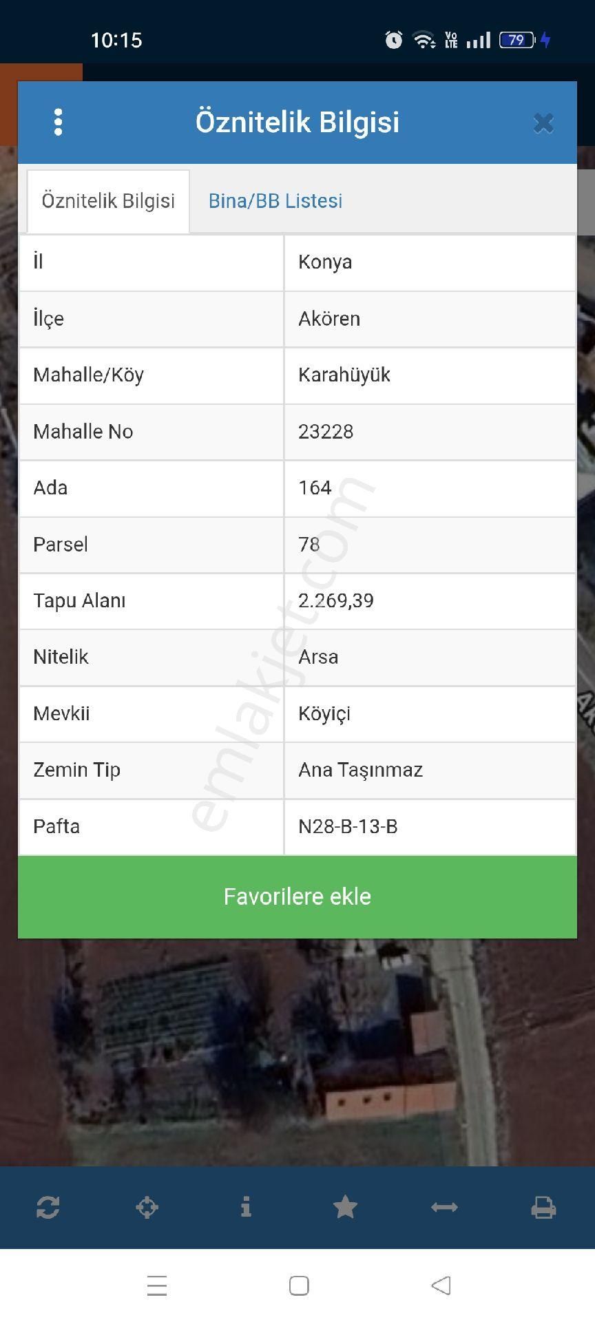 Konya Akoren Karahüyük Te Satılık Arsa