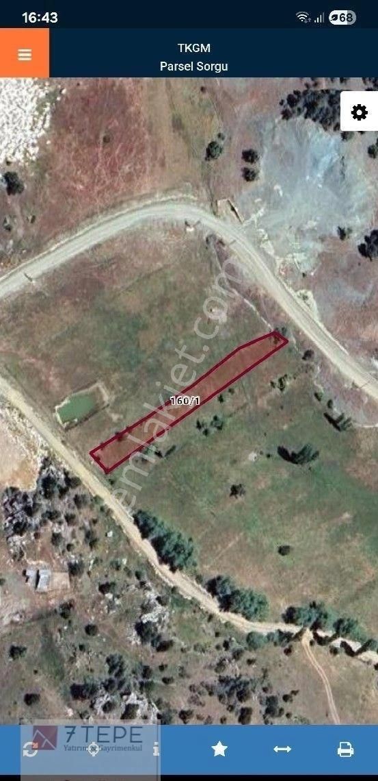 Konya Derebucak Gencek Satılık 1071m2 Yol Cepheli Tarla