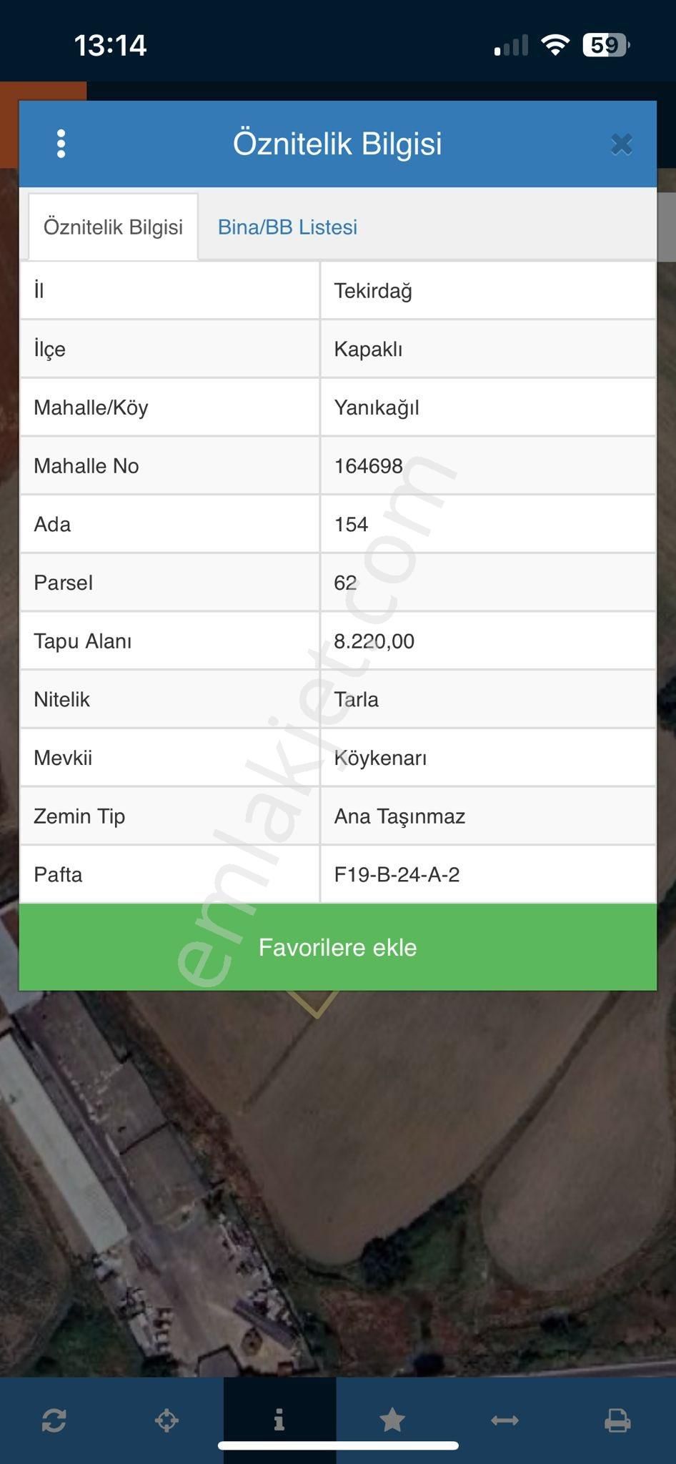 Tekirdağ Kapaklı Tek Tapu Yerimiz Satılıktır..