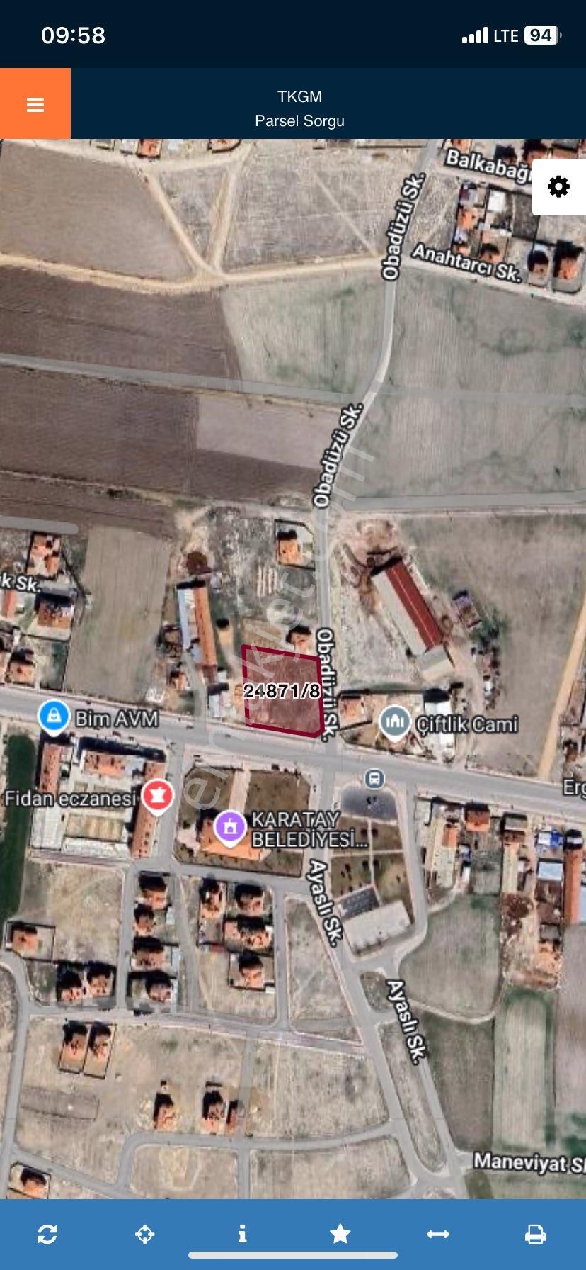 Saraçoğlu Cadde Cepheli Ticari Arsa. Köşe Parsel 2.600 M2. Müstakil
