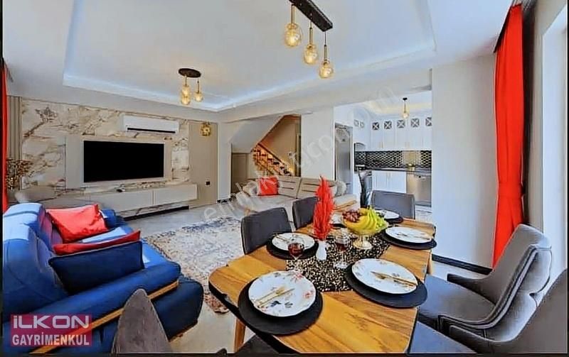 Fethiye Karagedik'te İlkon'dan Satılık Eşyalı Havuzlu Tripleks - Görsel 25