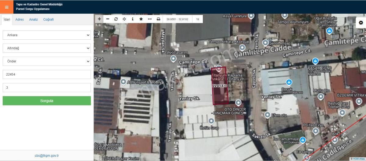 Turyaptan Çamlıtepe Caddesi Üzeri 390m2 Arsa 1400m2 Kapalı Alan