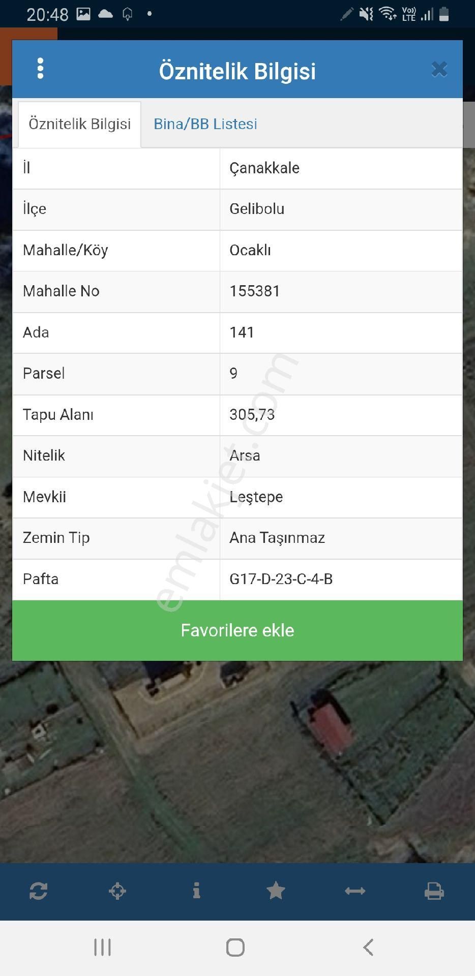 Çanakkale Gelibolu Ocaklı Köyünde 301m2 Satılıkdenize Sıfır Arsa