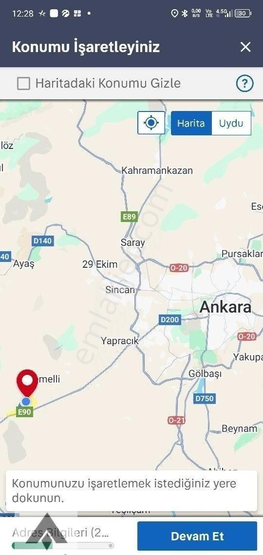My Ekipdenankara Sincan Temelli Gazi De İmarlı İfrazlı Yerleşime Yakın Resmi Yola Cemüstakil Arsa - Görsel 33