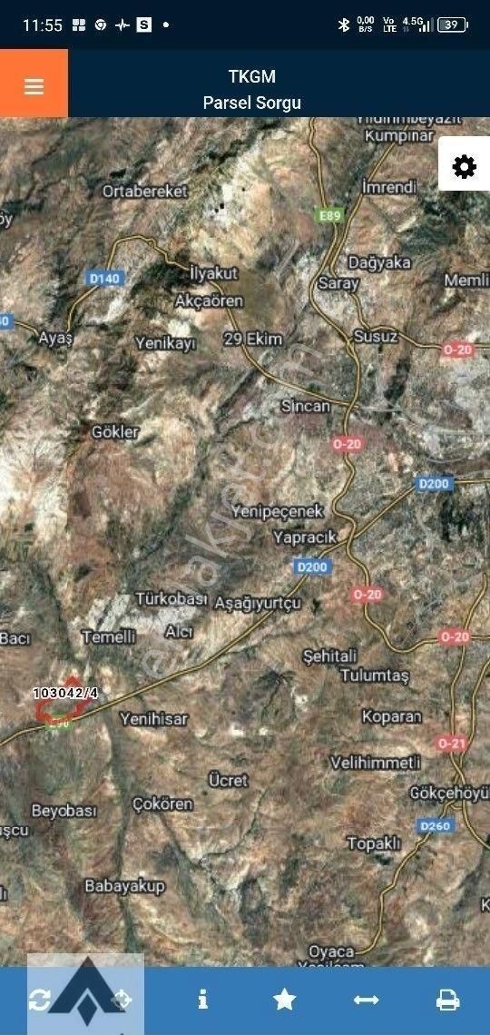 My Ekipdenankara Sincan Temelli Gazi De İmarlı İfrazlı Yerleşime Yakın Resmi Yola Cemüstakil Arsa - Görsel 32