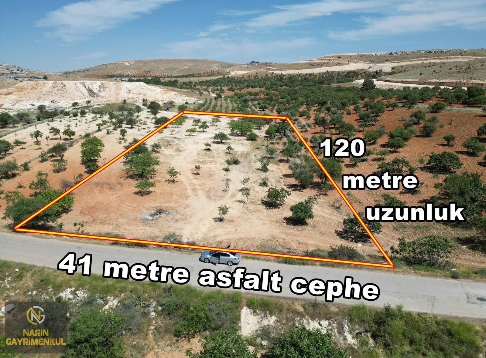 Oğuzeli Çaybaşı Mahallesinde Asfalt Üstü Fıstık Bahçesi - Görsel 10