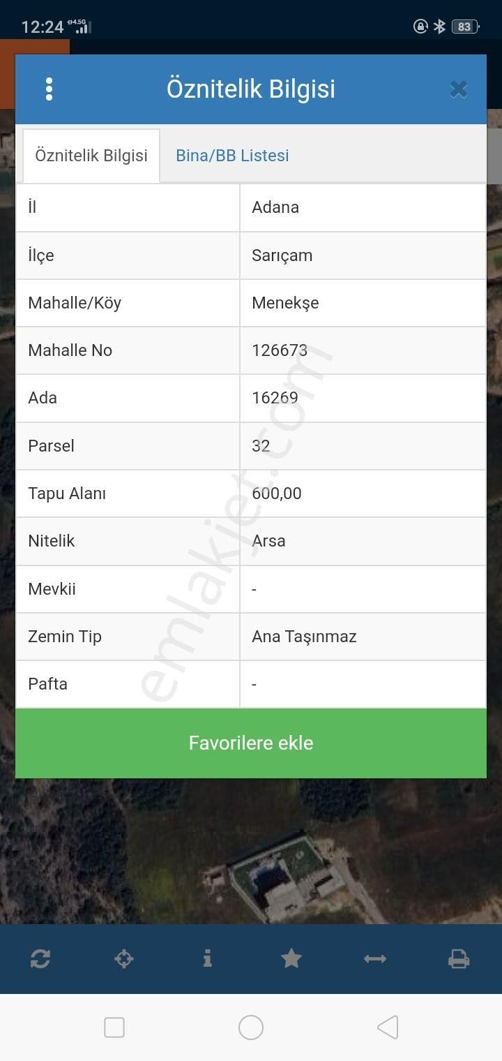 Tek Tapu Göl Manzaralı Sarıçam Menekşe 1200 M2 Arsa 16269 Ada 32-33 Parsel Ve Diğer Arsalar