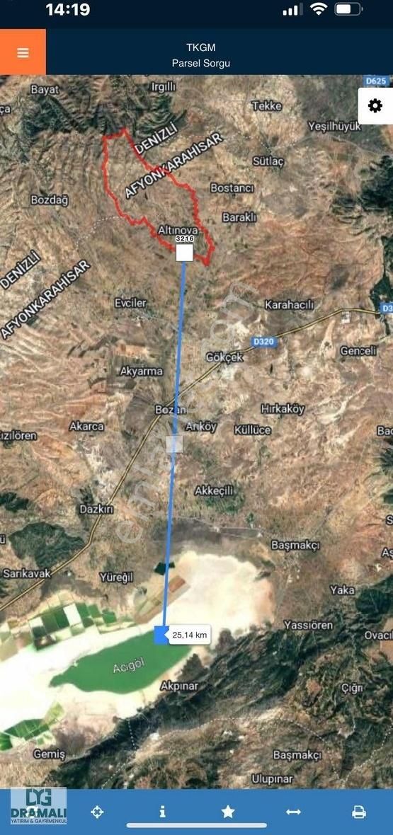 Afyon Evciler Altınovada Villa İmarlı Arsa