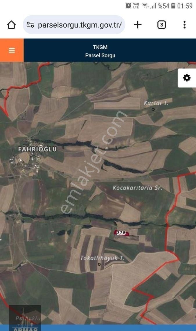 Satlık Tarla Hayrebolunda 7500 M2 Dönümü 230 Bın