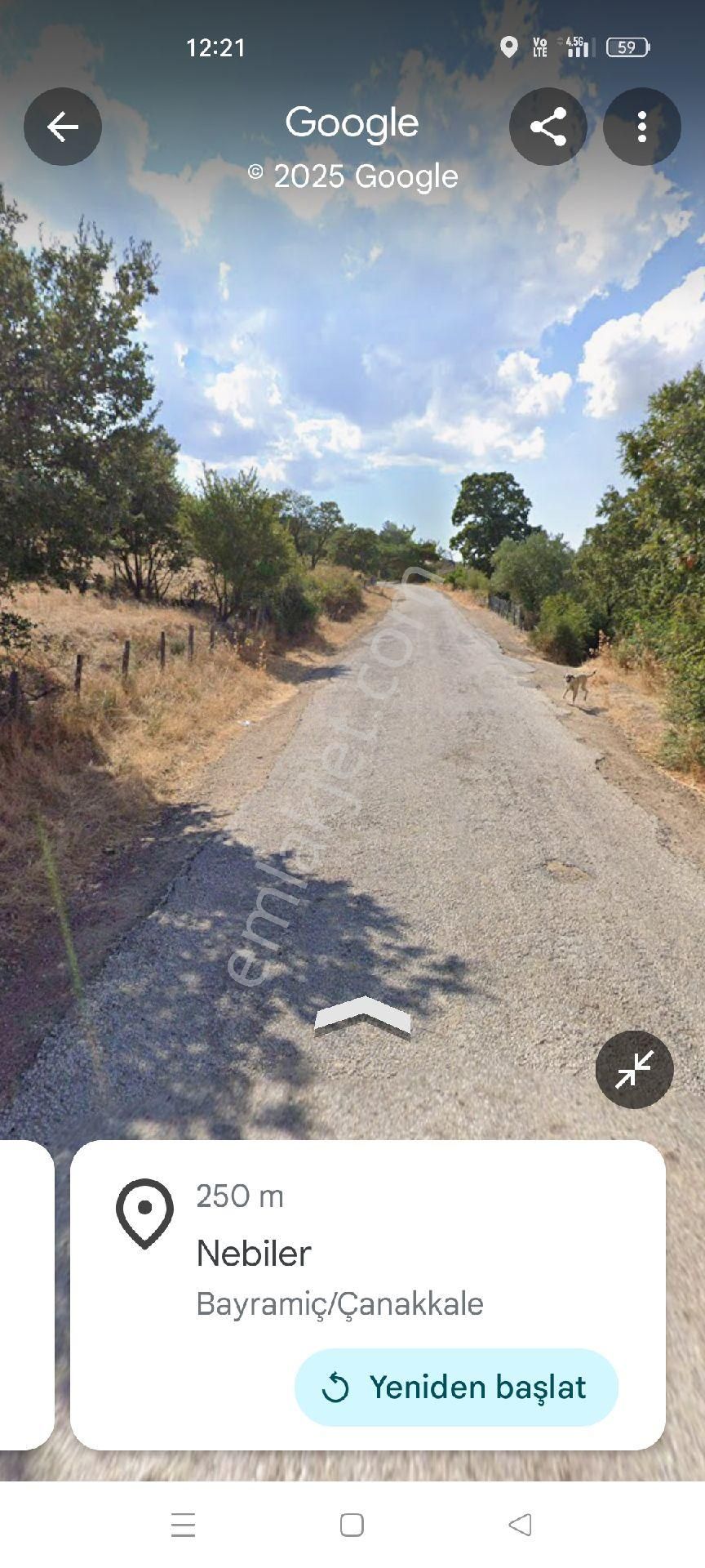 Çanakkale Bayramiç Nebiler Köyünde Satılık Tek Tapu 7 Dönüm Arazi