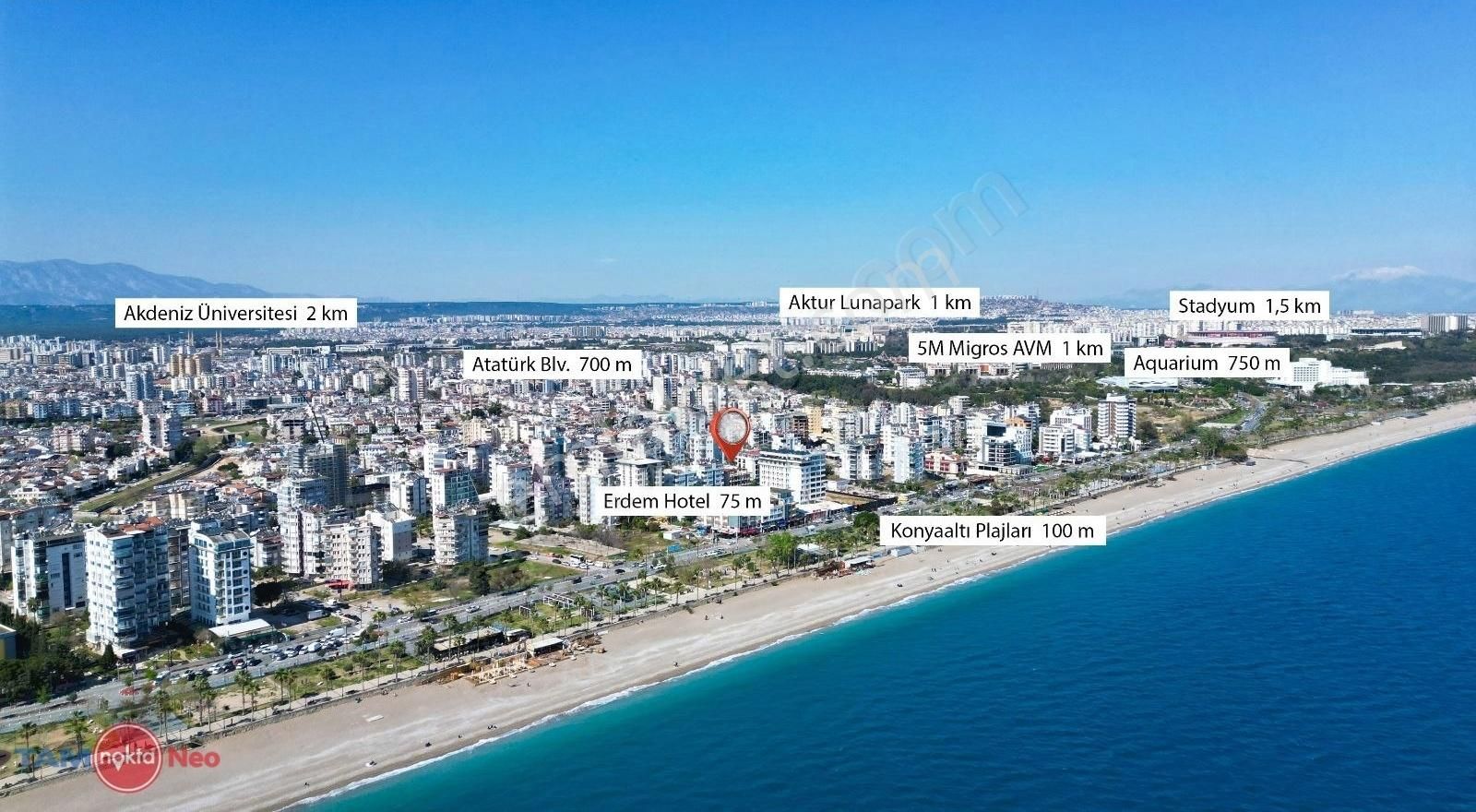 Konyaaltı Arapsuyu'nda 4+1, Deniz Manzaralı, Tadilatlı, Satılık - Görsel 21