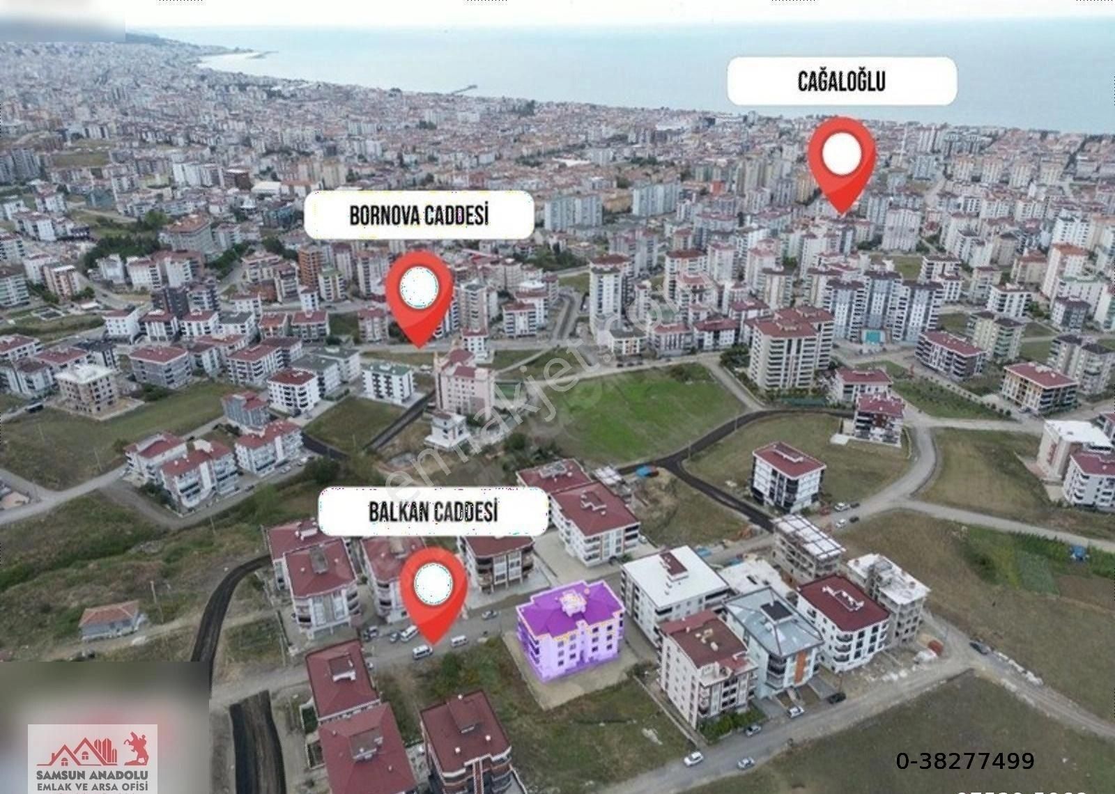 Samsun Atakum Yatay Mimari 3 Katlı Bina Satılık 3+1 Sıfır Daire