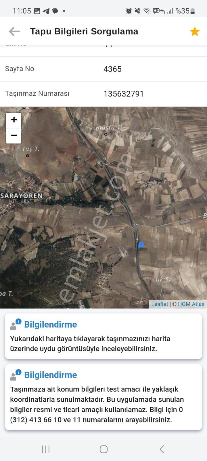 Seyitgazi Sarayörende Yola Sıfır Satılık Tarla - Görsel 5