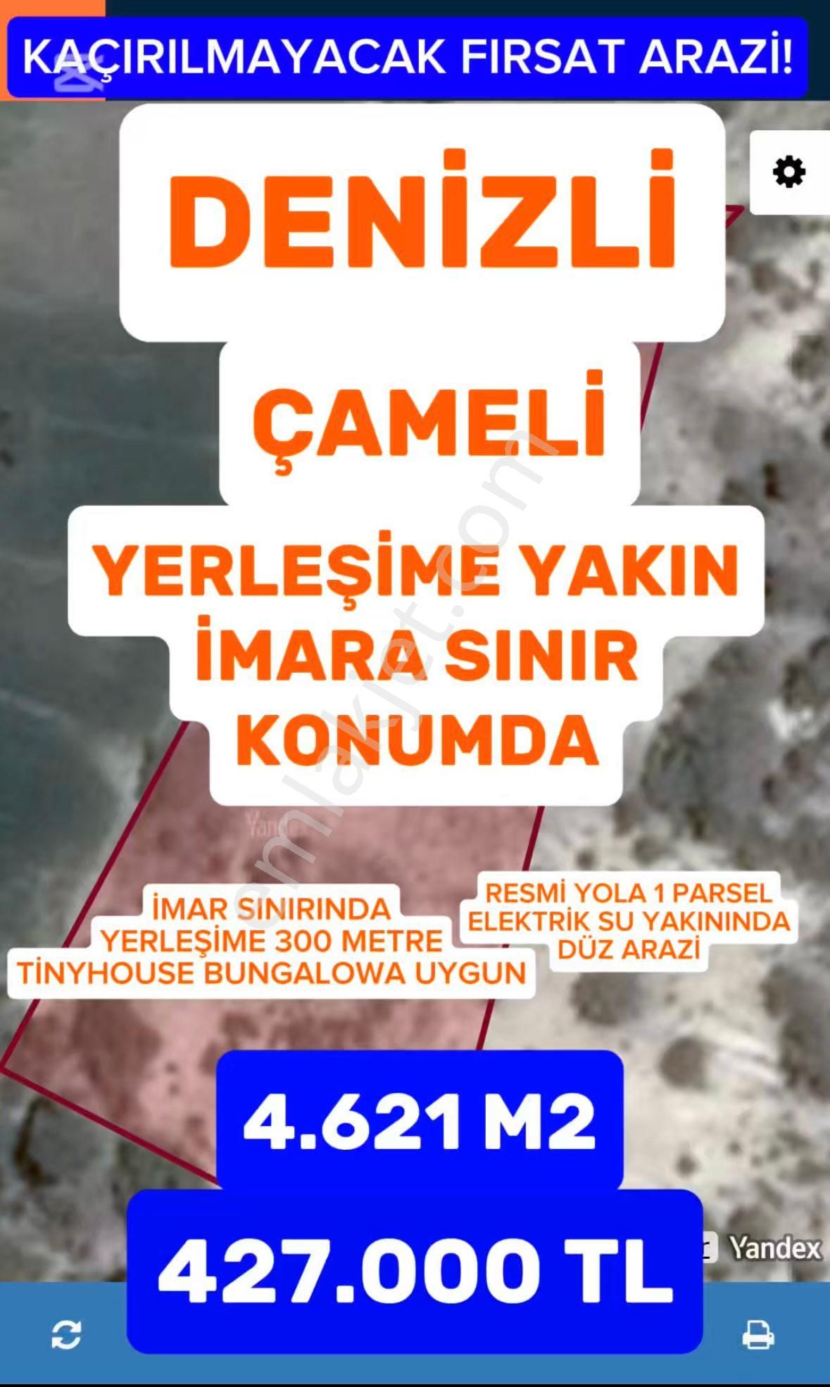 🏡denizli Çamelin’de Yerleşime Yakın Harika Konum Fırsat Arazi! Emsallerinin Çok Altında!🚜