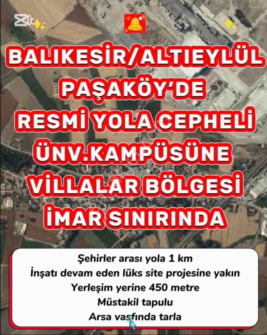 💥fiyat Güncellendi🚀🌿balıkesir Altıeylül Paşaköyde Resmi Yola Cepheli Harika Hobi Bahçesi