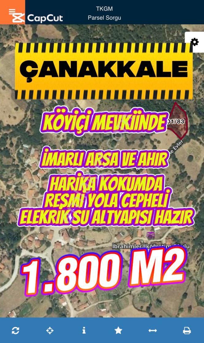🏡çanakkale Yenice Yağdıran’da Köy Mücavir Alanında Resmi Yola Cepheli İmarlı Ahır Ve Bahçesi🌿