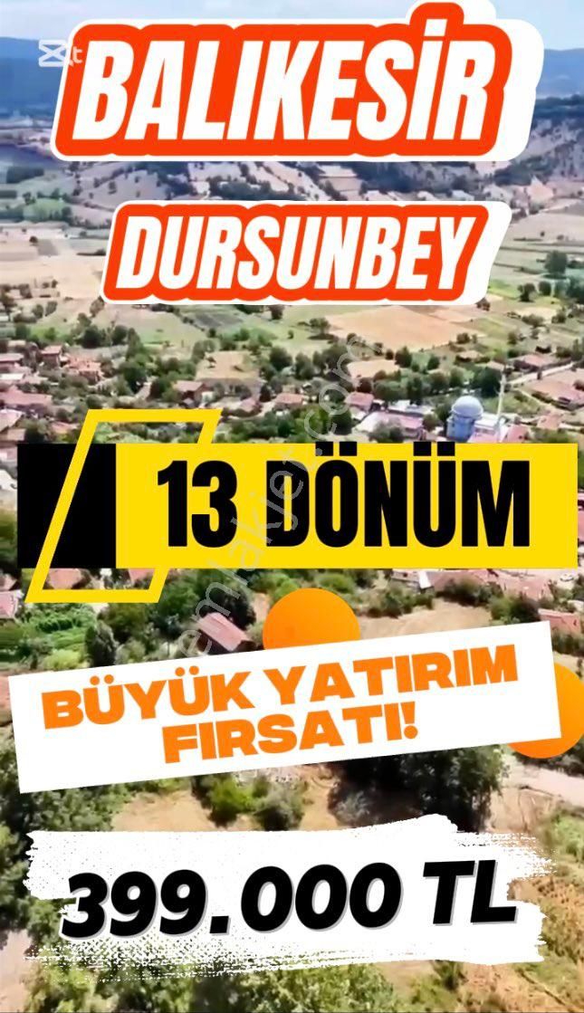 🌟 Balıkesir Dursunbey’de Osb Bölgesinde Köye Yakın Tarıma Uygun Arazi🌟