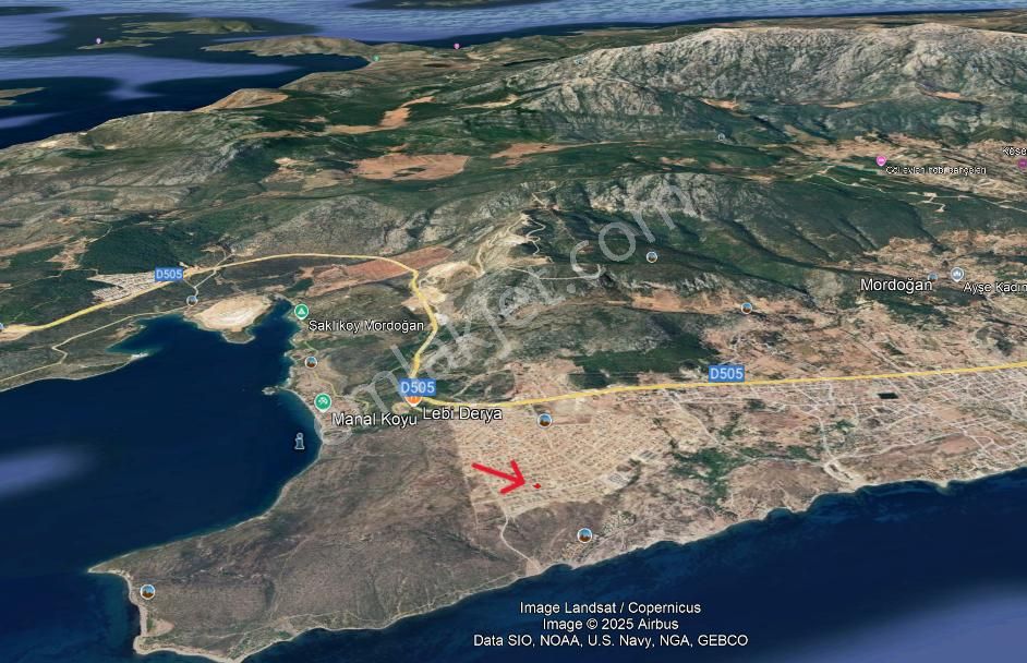 Karaburun Mordoğan Kamukent’te Deniz Manzaralı Villa Arsası - Görsel 2