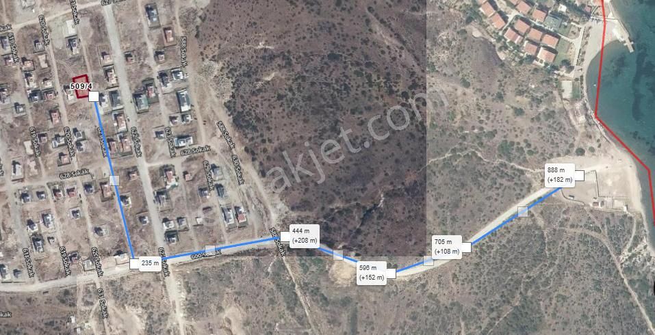 Karaburun Mordoğan Kamukent’te Deniz Manzaralı Villa Arsası - Görsel 13