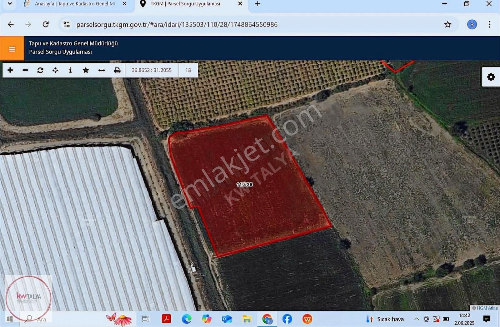 Manavgat Denizyaka Mahallesin'de En Ucuz Satılık 13655 M2 Tarla