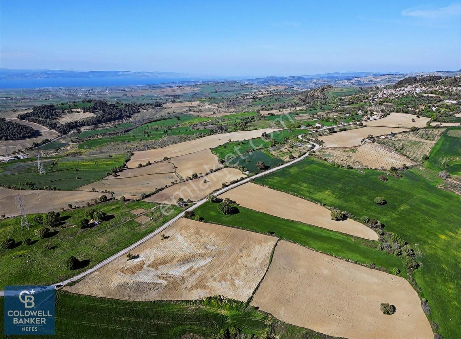 Çanakkale Merkez Kemelde Deniz Manzaralı Tarla