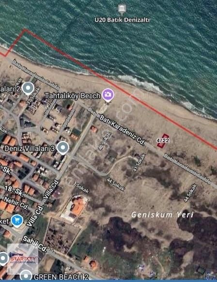 Sakarya Karasu Da Özel Kullanıma Uygun 675 M2 Arsa